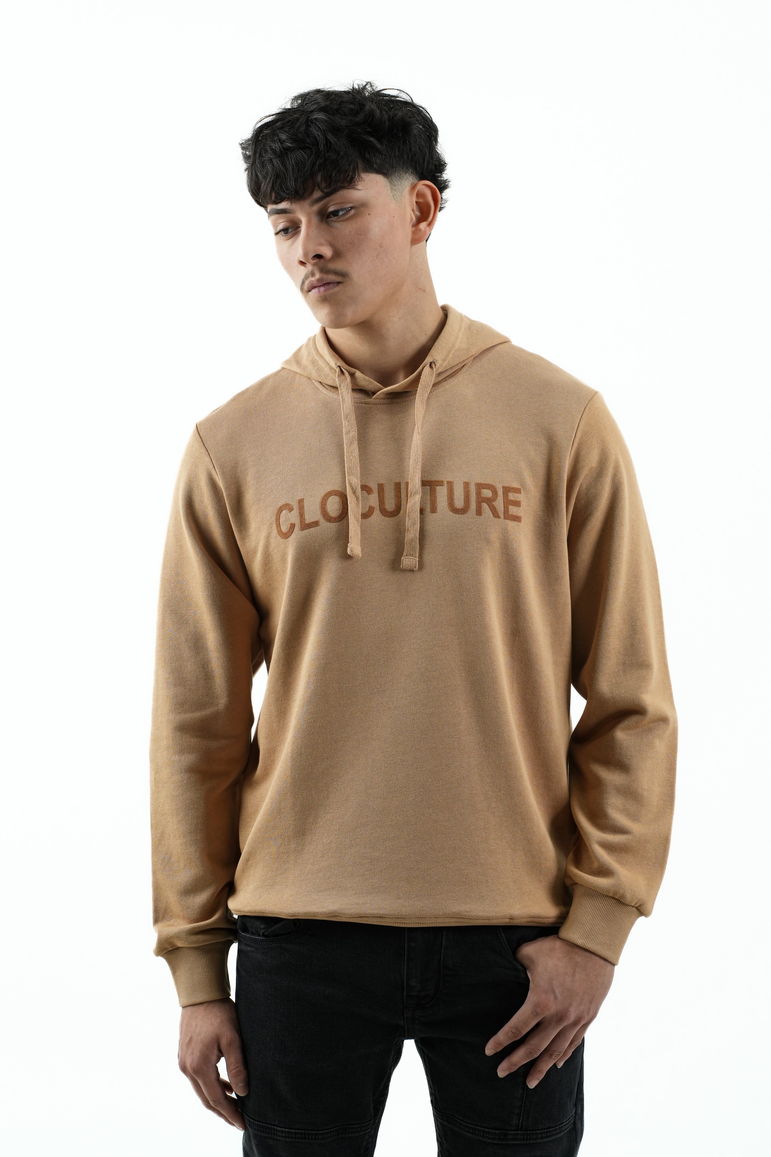 Camel Flock Hoodie