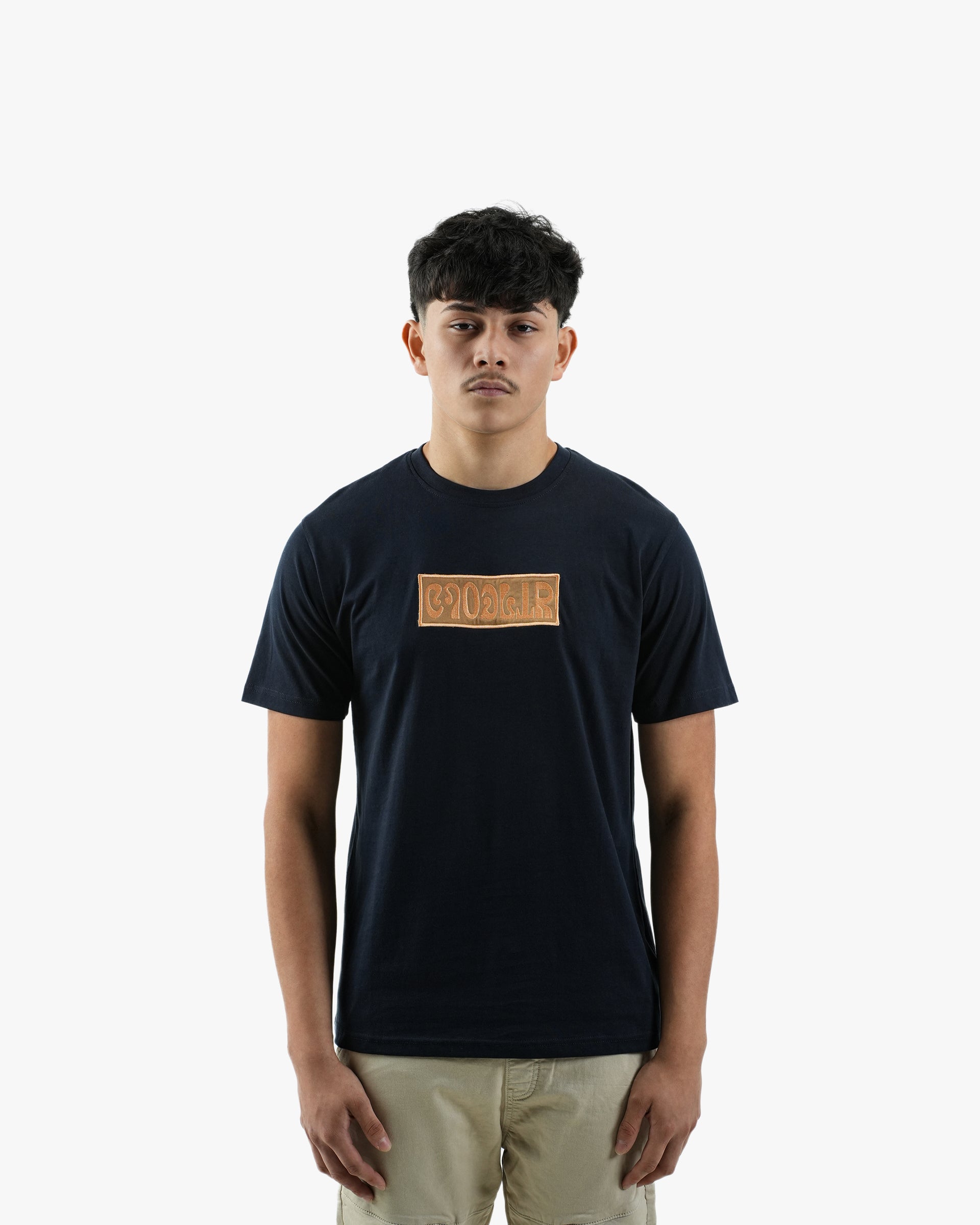 Navy Embroidered T-Shirt