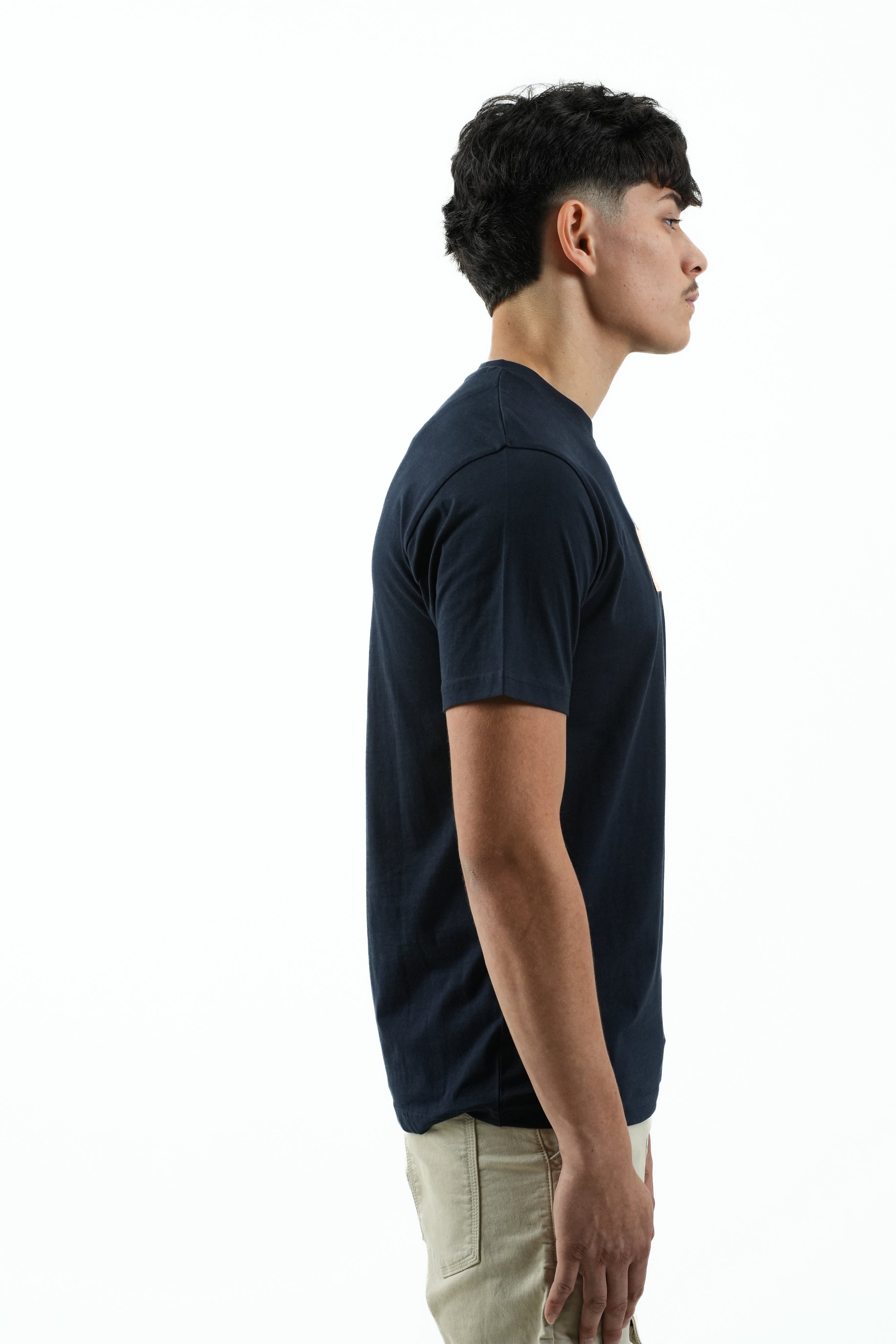 Navy Embroidered T-Shirt